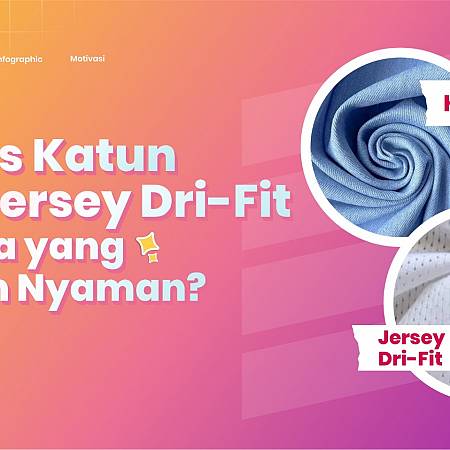 Perbedaan Kaos Katun dan Dry Fit